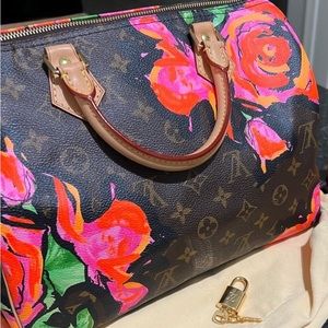 Limited Edition Stephen Sprouse Graffiti Roses Speedy 30 by Louis Vuitton